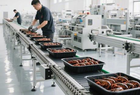 小龙虾烘干输送线