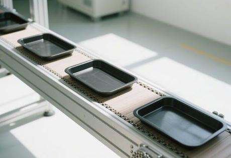 环形倍速链输送线3d