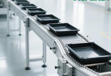 双层倍速链直角输送