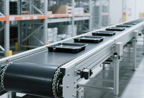 双层倍速链直角输送