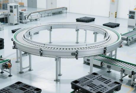 双层倍速链转台